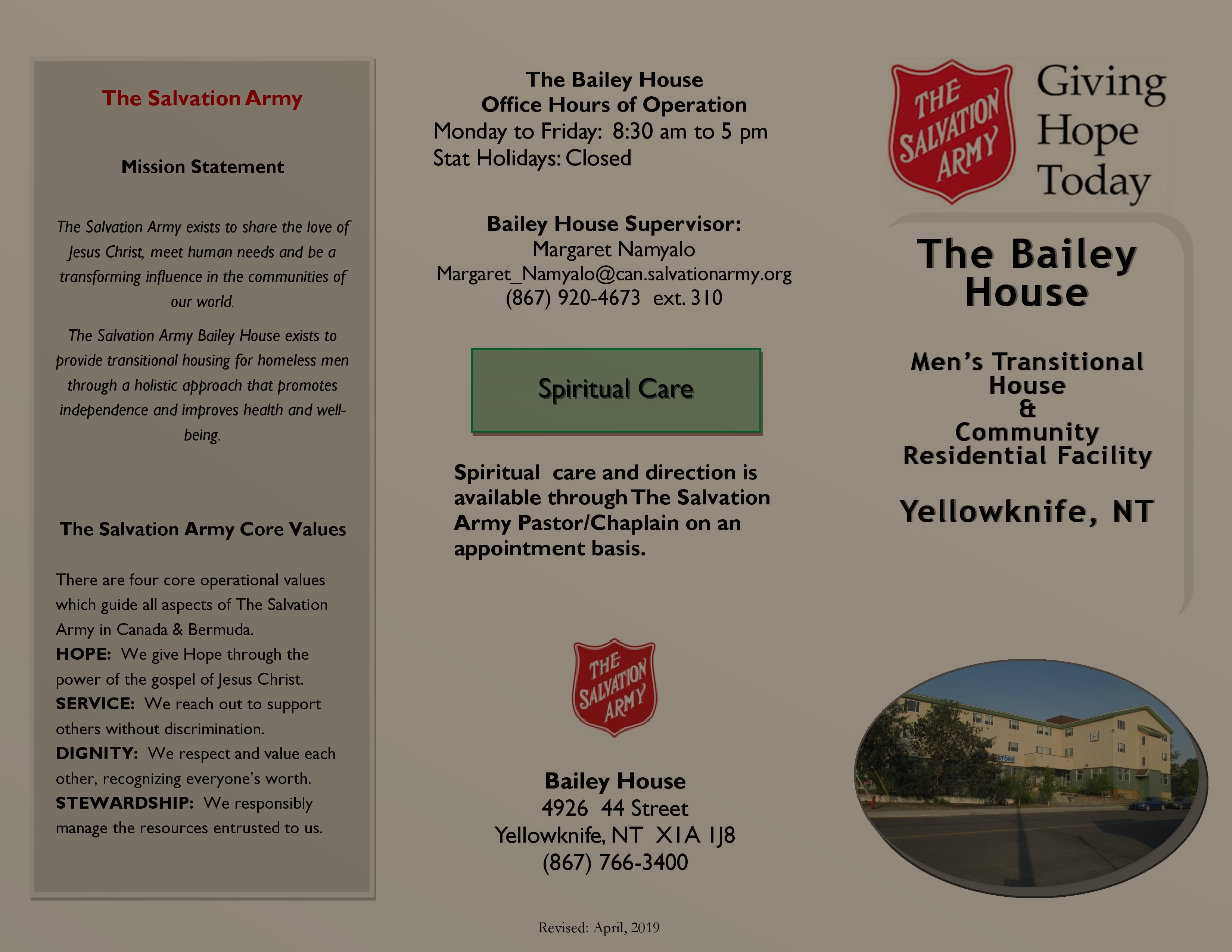 The Bailey House Brochure